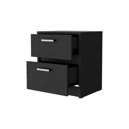 Wenge 2-Drawer Nightstand image 4
