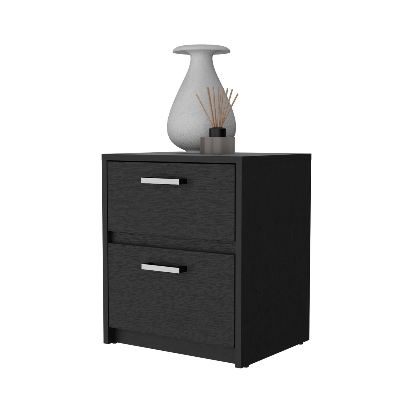 Wenge 2-Drawer Nightstand image 5