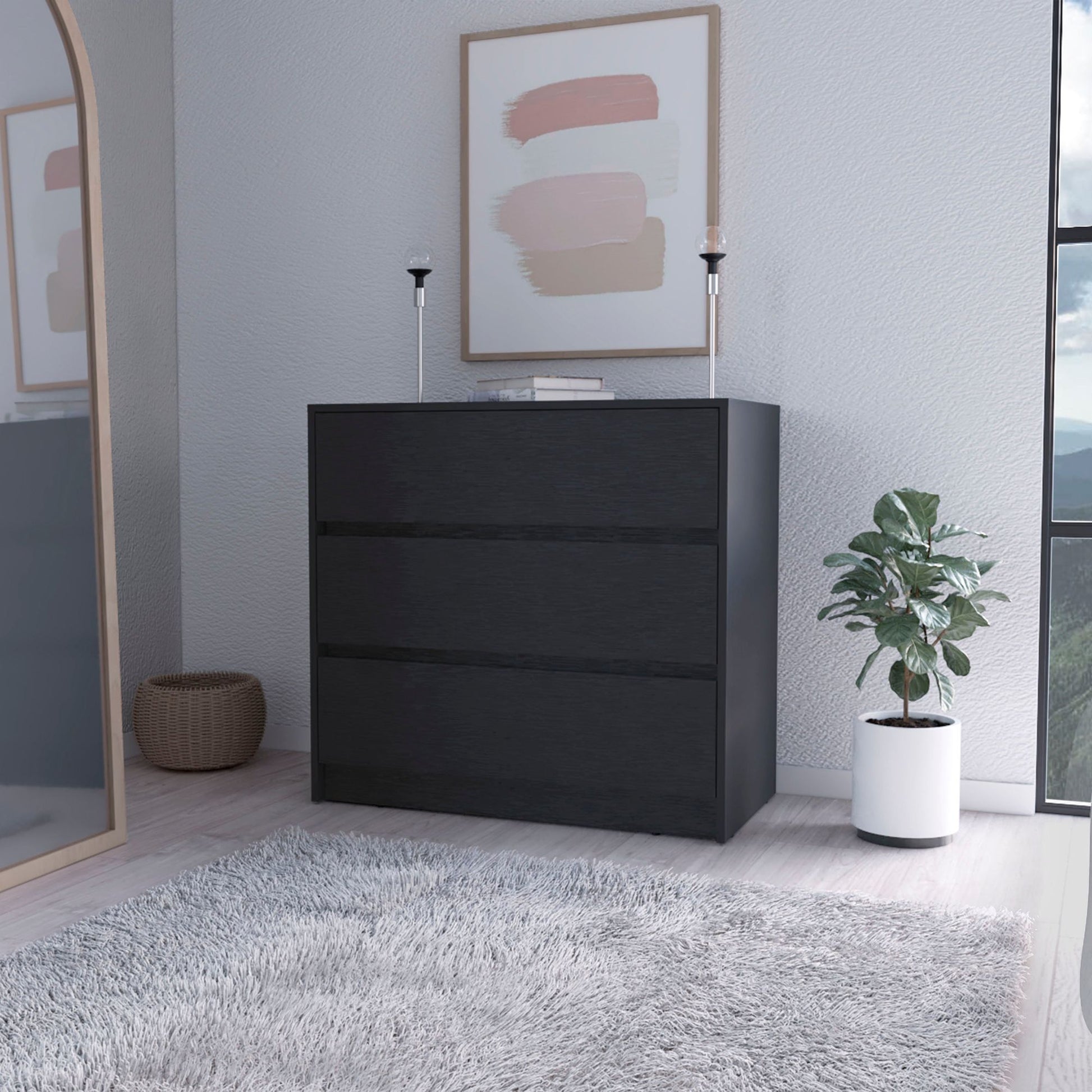 Wenge 3-Drawer Dresser image 1