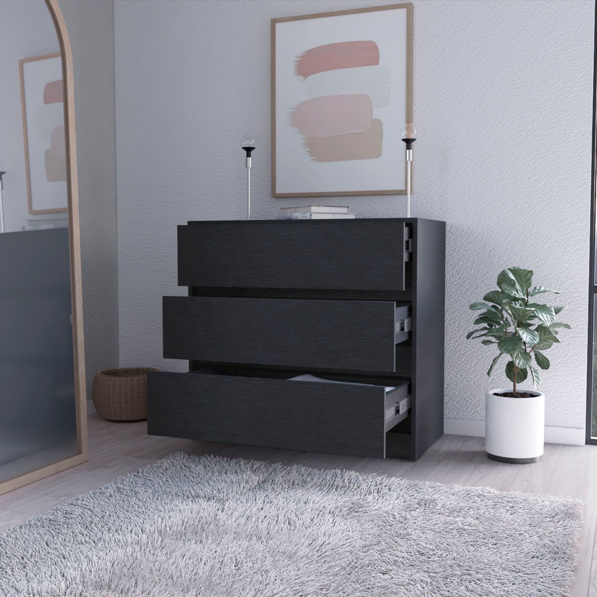 Wenge 3-Drawer Dresser image 2