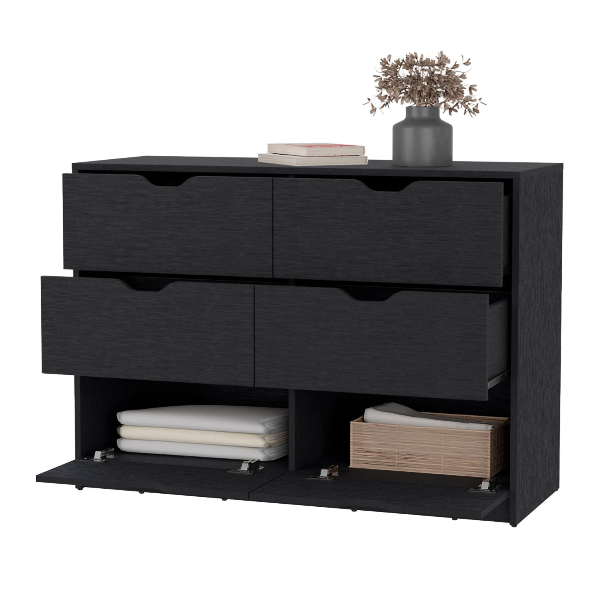 Wenge 4-Drawer Dresser image 4