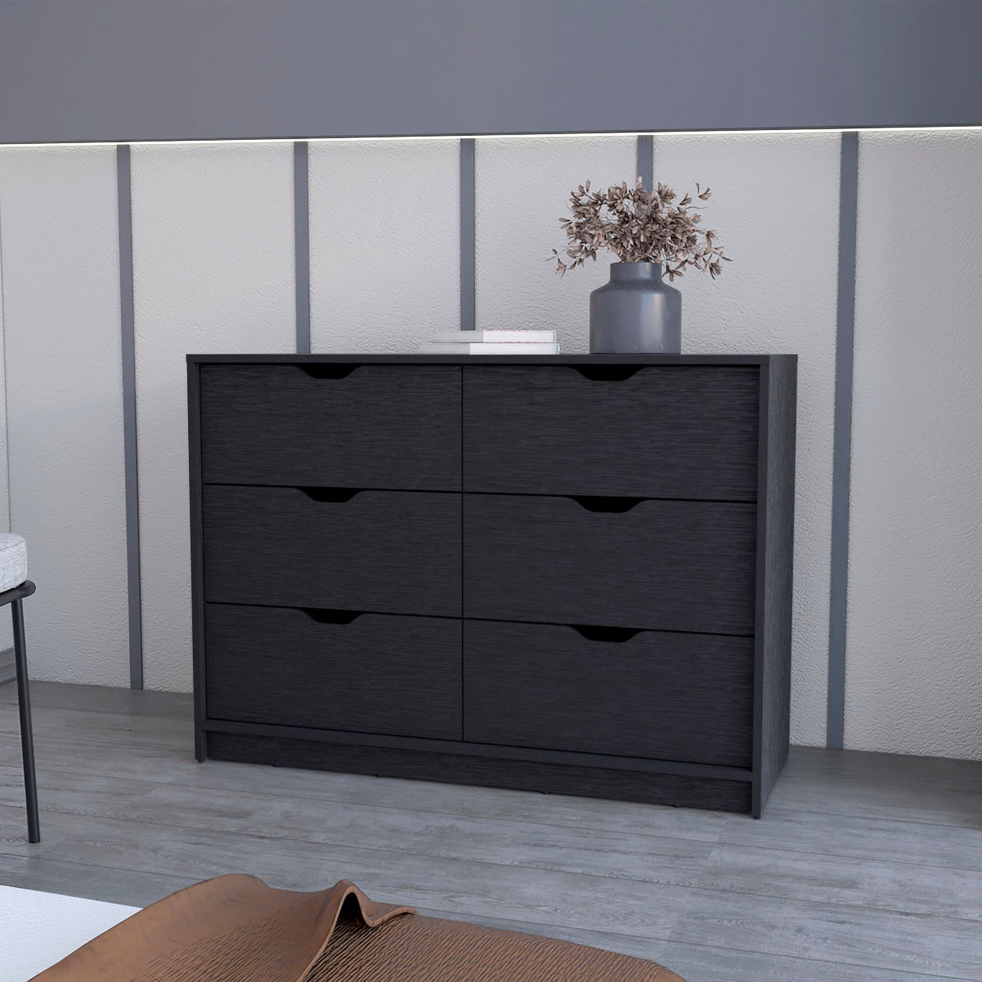 Wenge 4-Drawer Dresser image 6