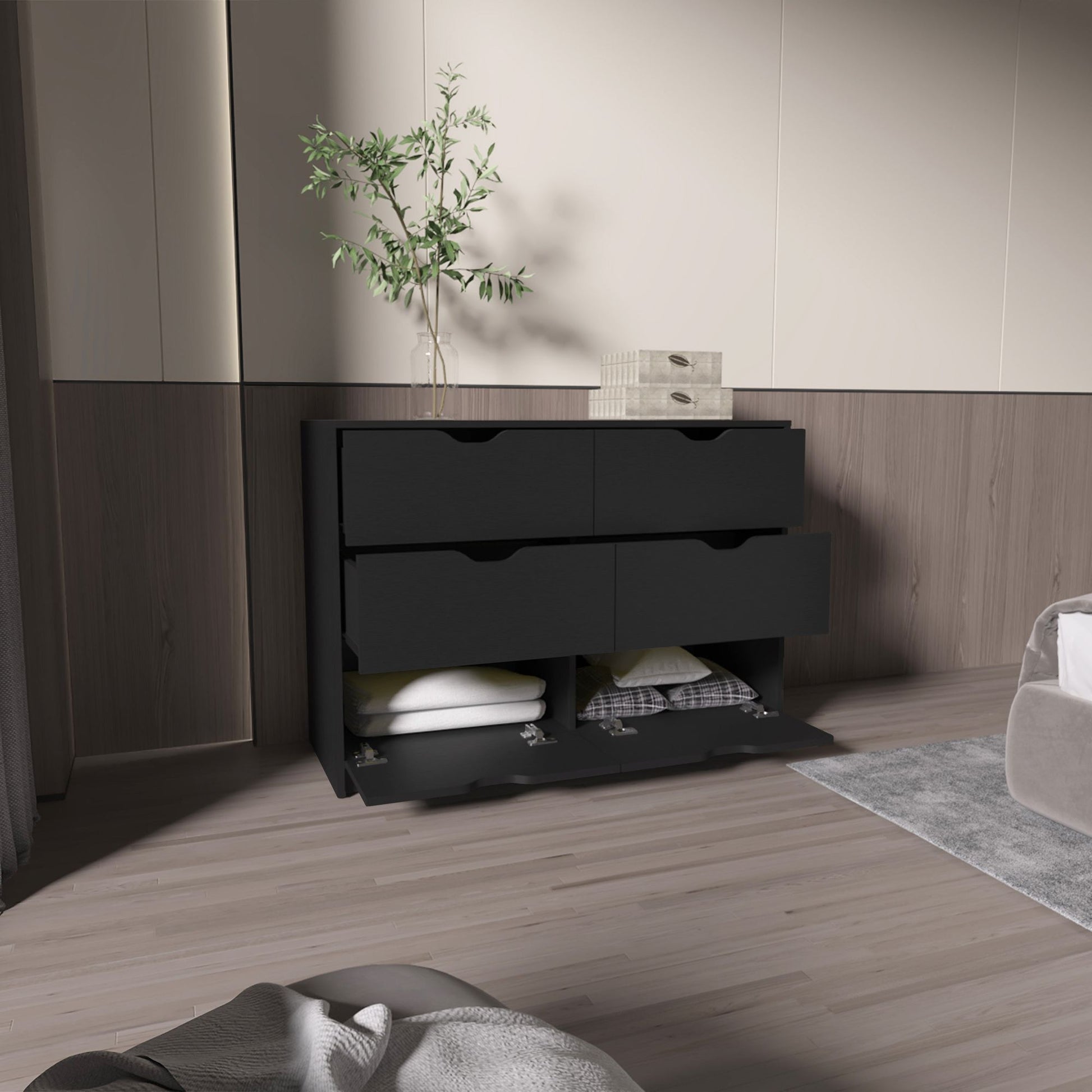 Wenge 4-Drawer Dresser image 5