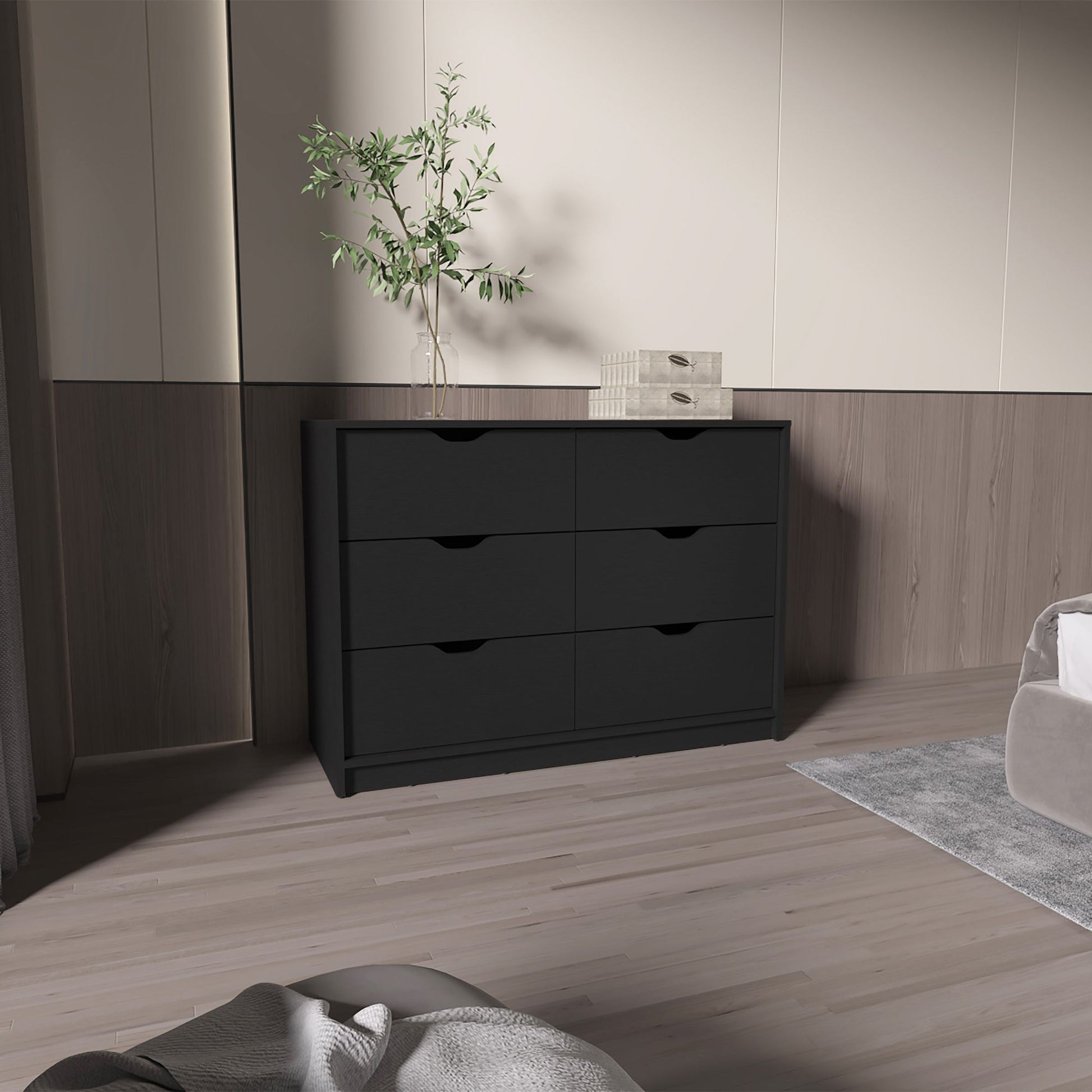 Wenge 4-Drawer Dresser image 1