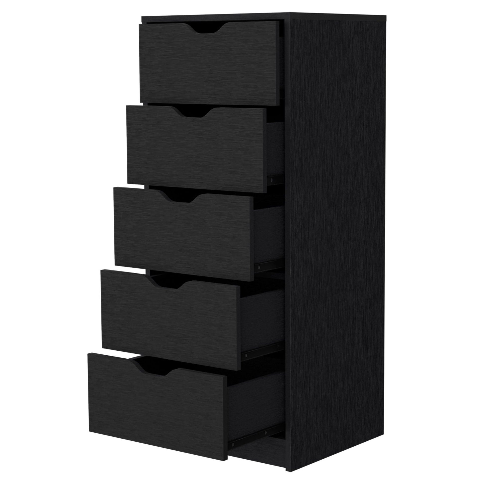 Wenge 5 Narrow Drawer Dresser image 4