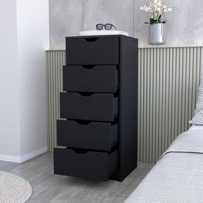 Wenge 5 Narrow Drawer Dresser image 7