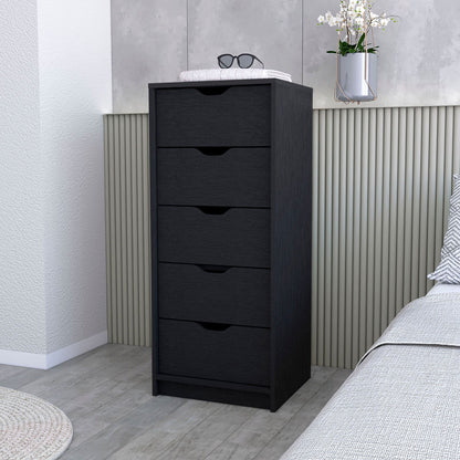 Wenge 5 Narrow Drawer Dresser image 6