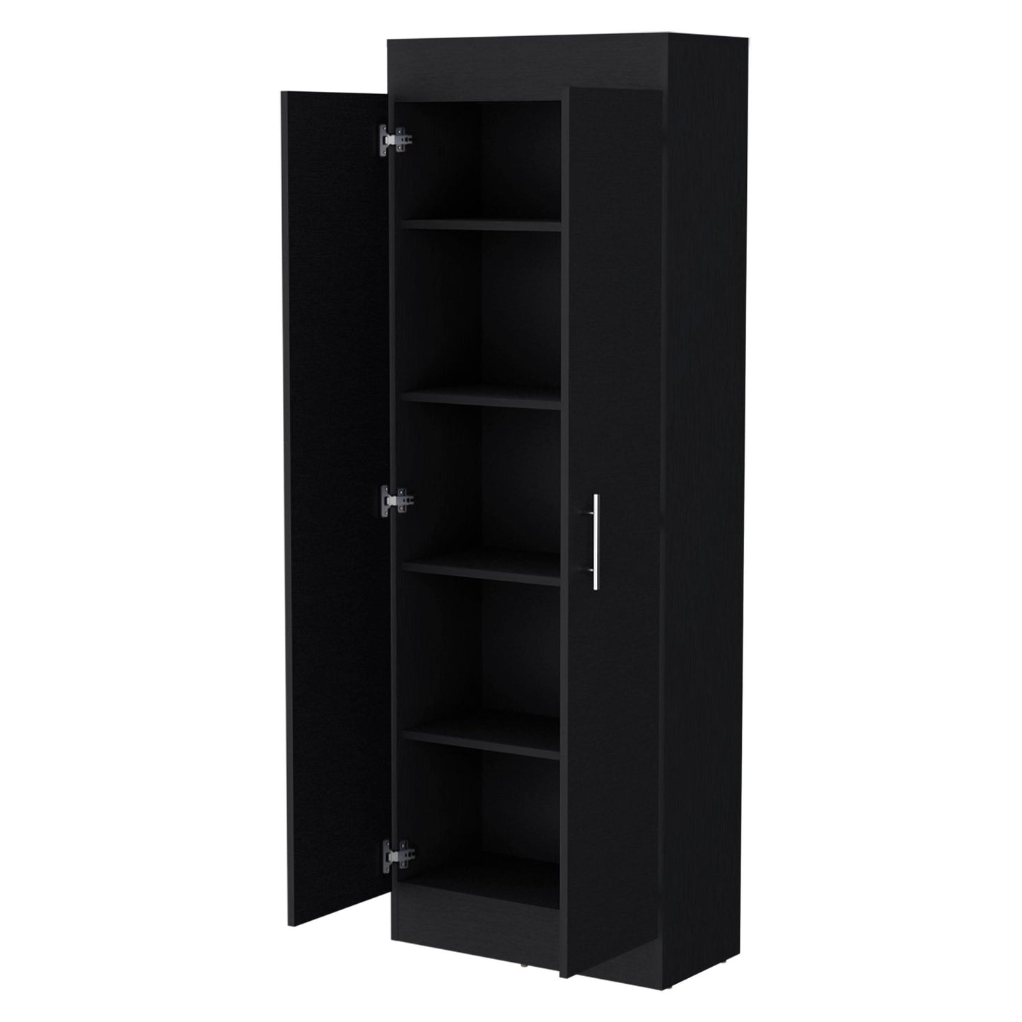 Wenge 5-Shelf Storage Pantry Cabinet image 3