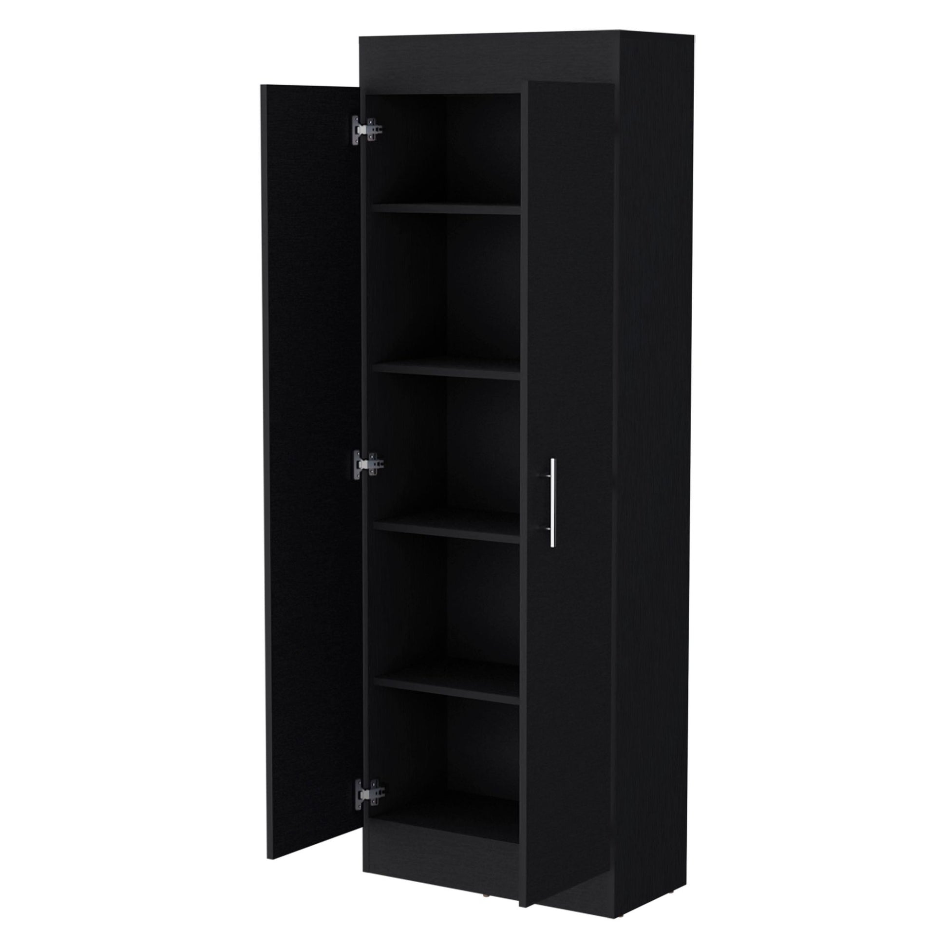 Wenge 5-Shelf Storage Pantry Cabinet image 3
