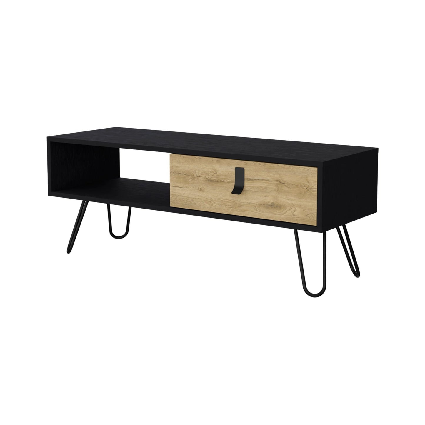 Wenge and Macadamia Hairpin Legs Coffee Table image 4