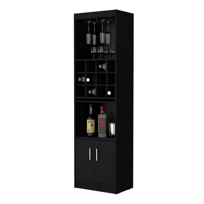 Wenge Bar Cabinet with Wine Storage image 2