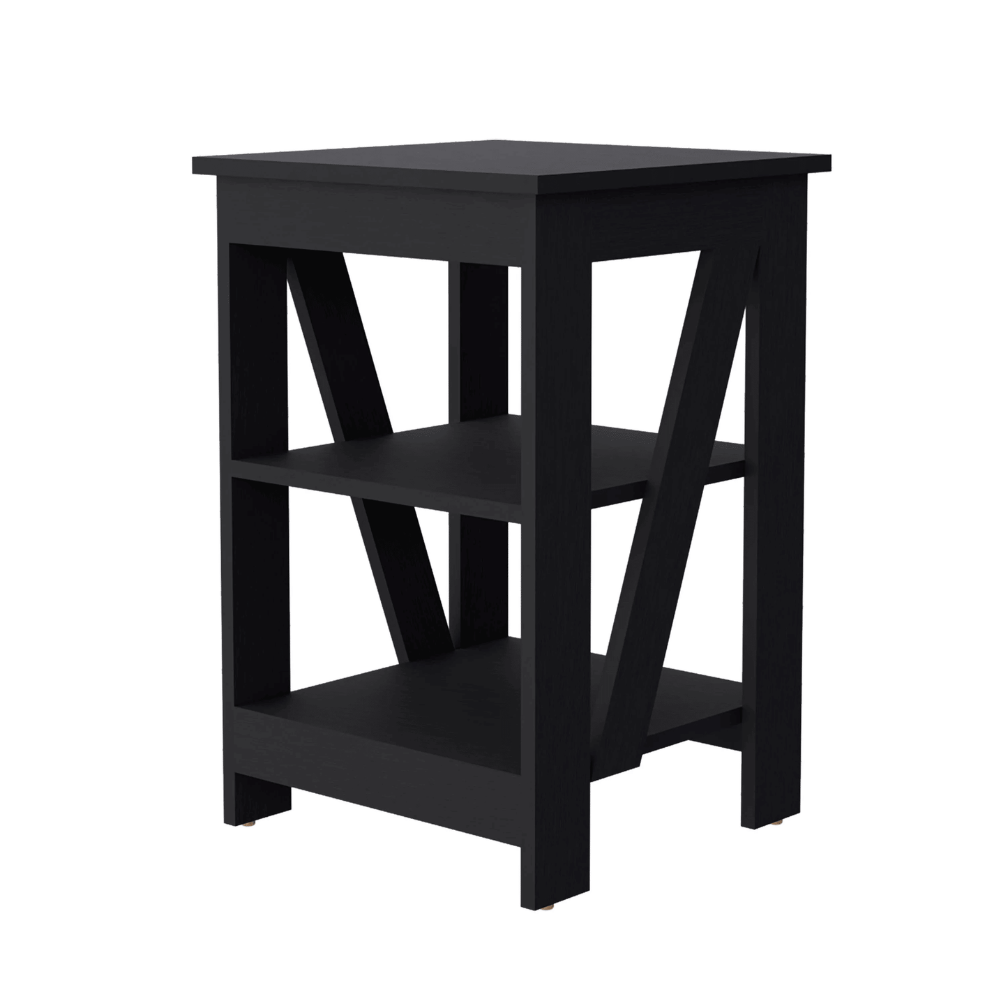 Wenge Table with 2 Shelves image 3