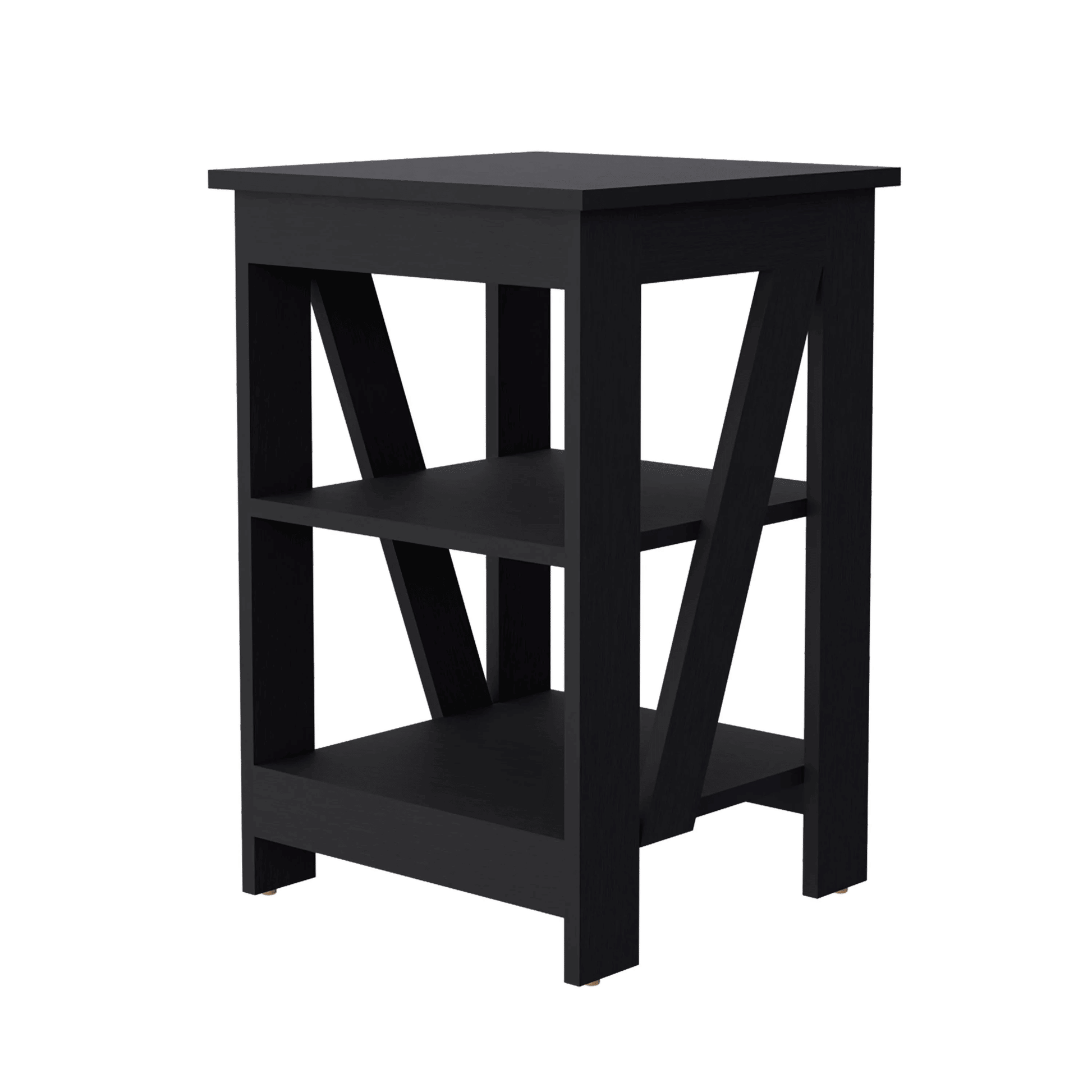 Wenge Table with 2 Shelves image 3