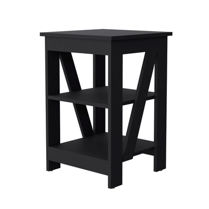 Wenge Table with 2 Shelves image 3
