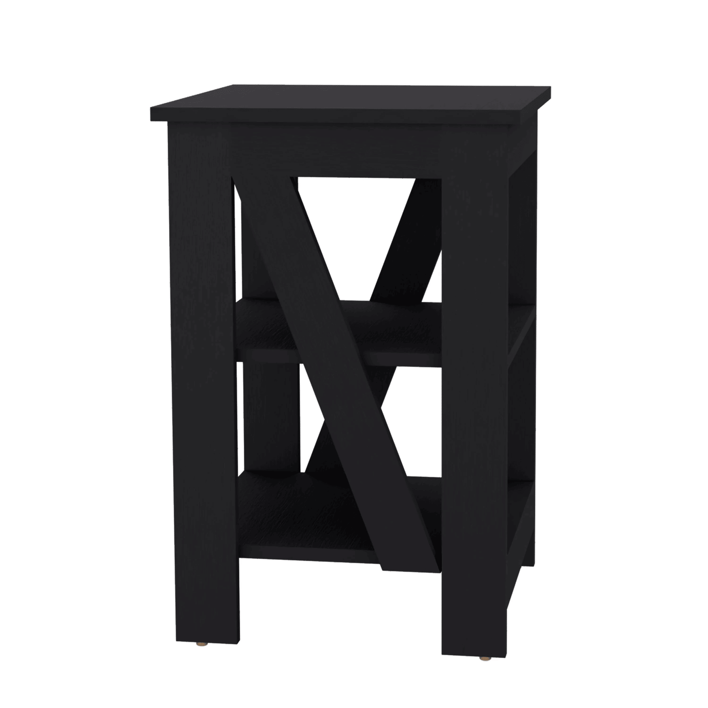 Wenge Table with 2 Shelves image 4