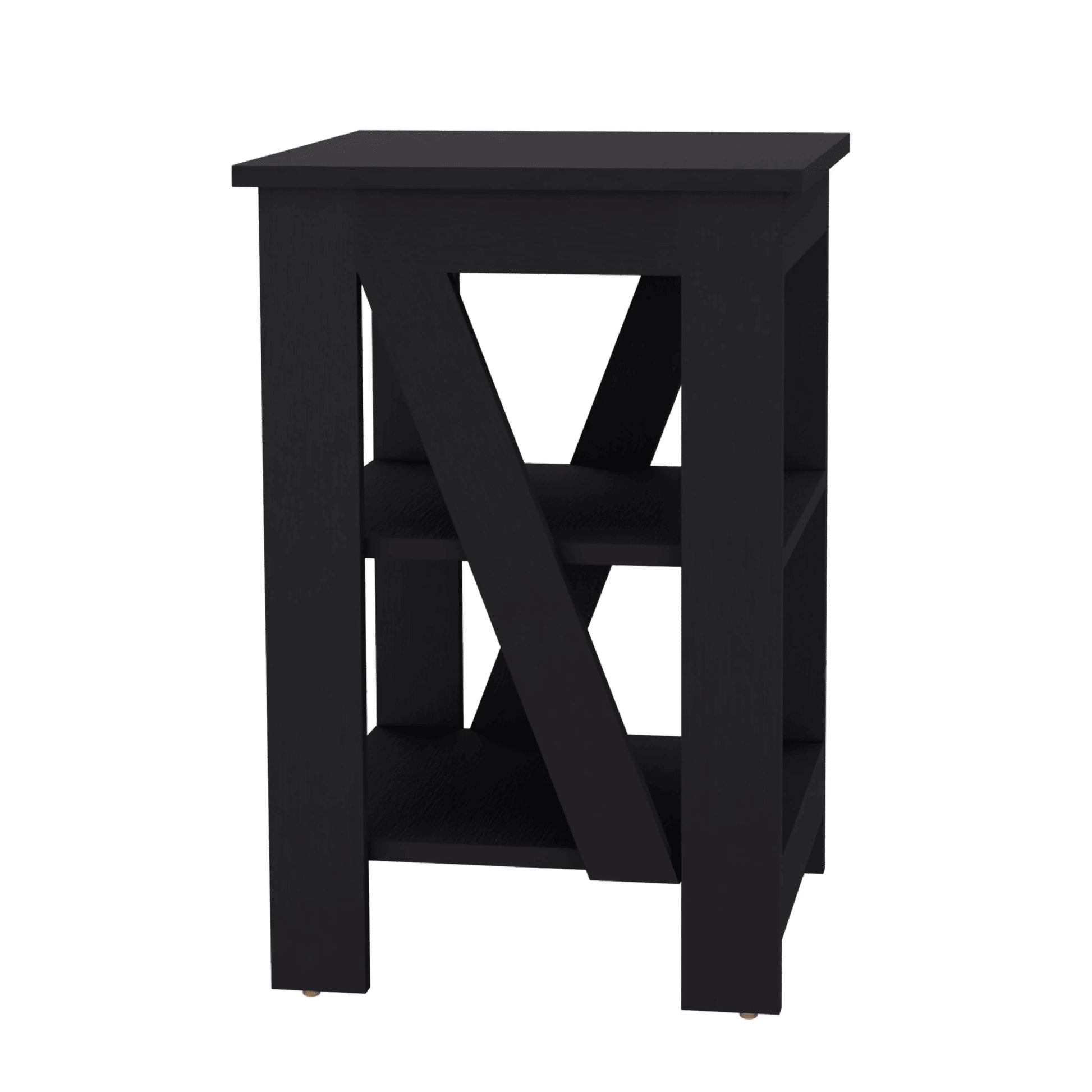 Wenge Table with 2 Shelves image 4