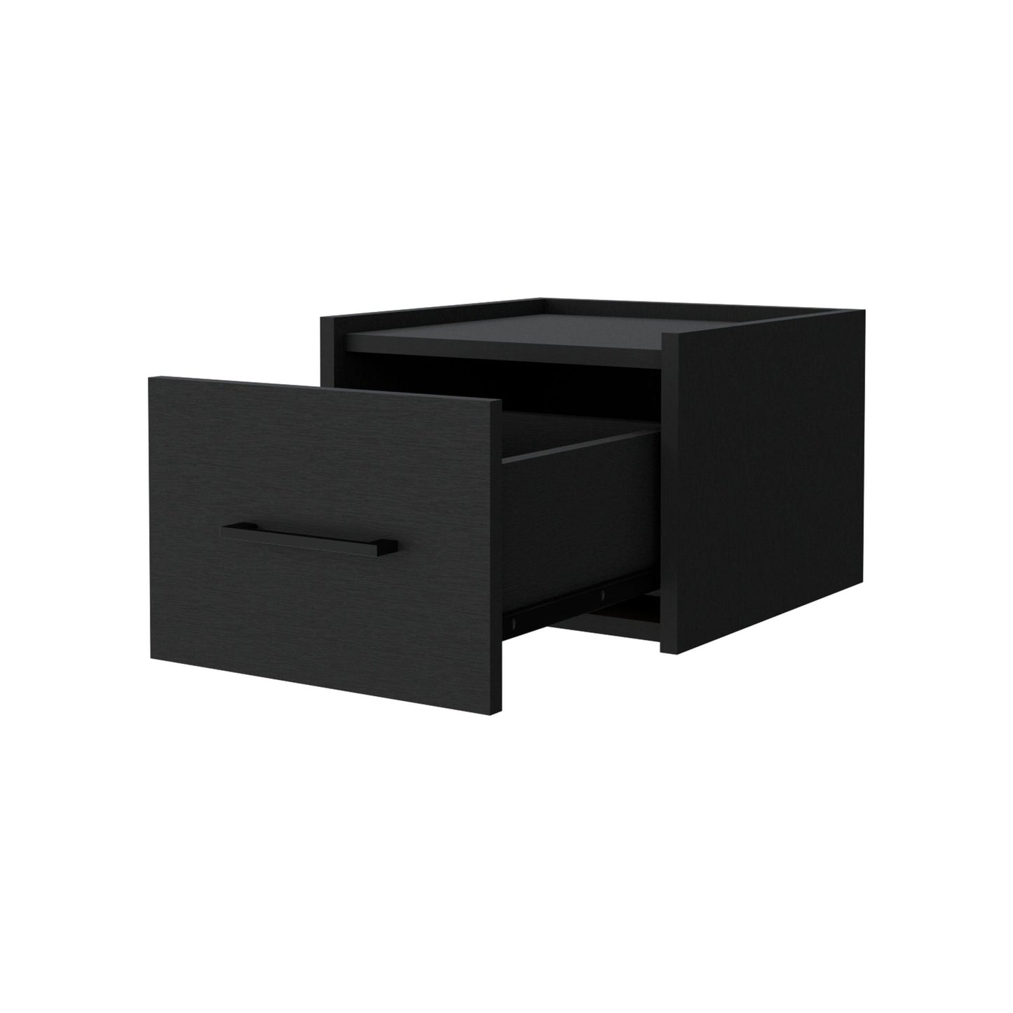 Wenge Wall-Mounted Floating Nightstand image 3