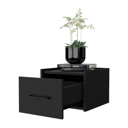 Wenge Wall-Mounted Floating Nightstand image 5