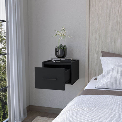 Wenge Wall-Mounted Floating Nightstand image 8