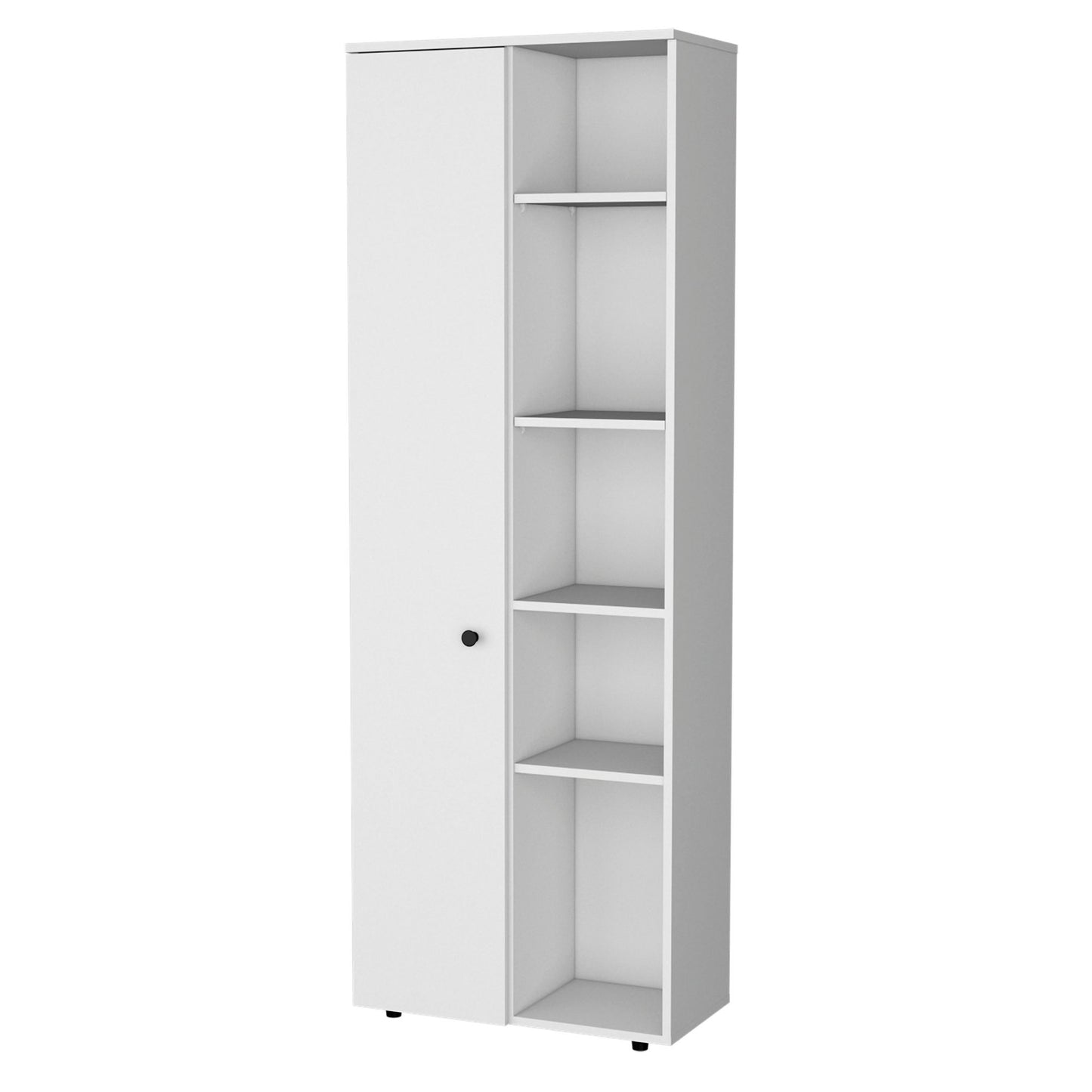 White 1-Door Multistorage Kitchen Pantry image 3