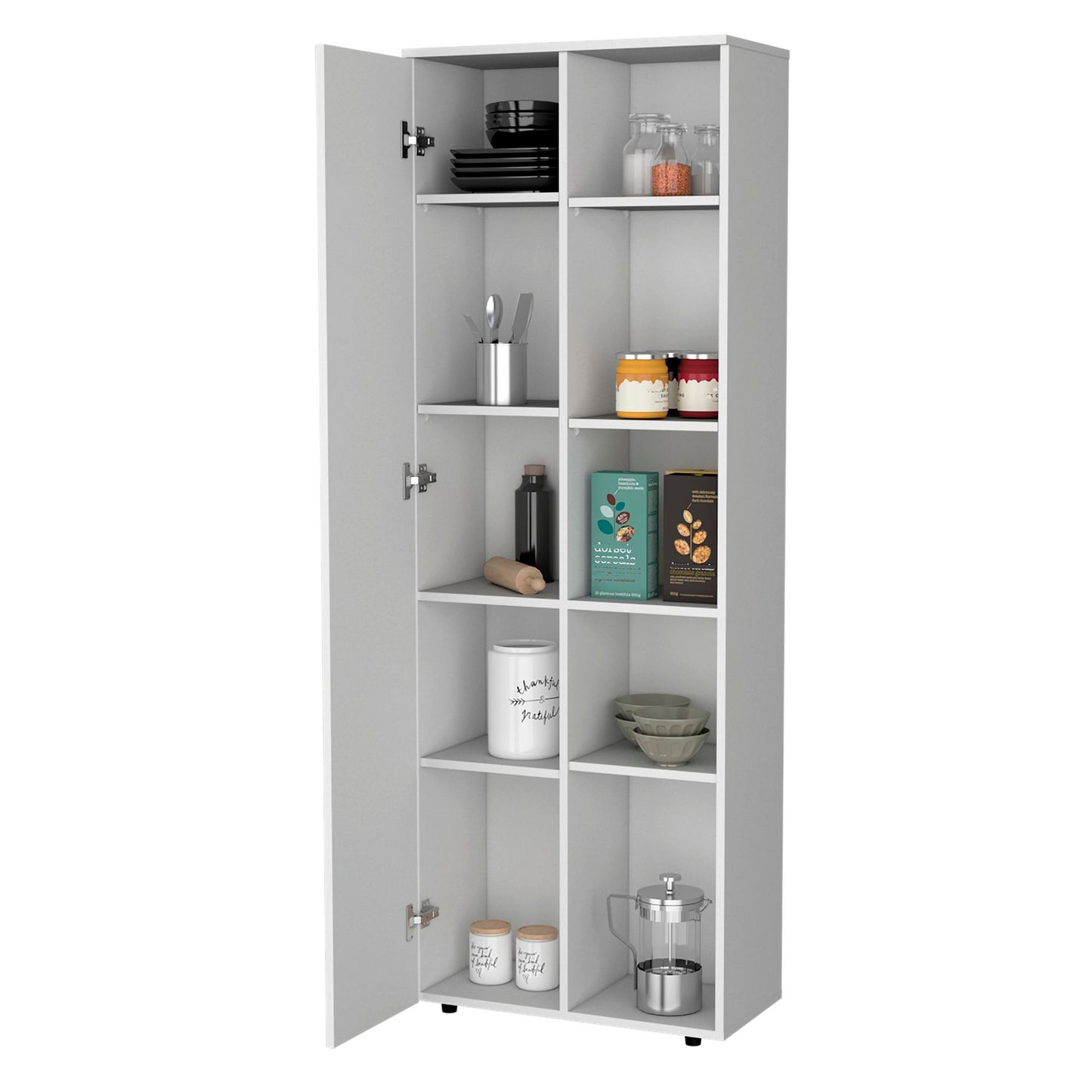 White 1-Door Multistorage Kitchen Pantry image 5