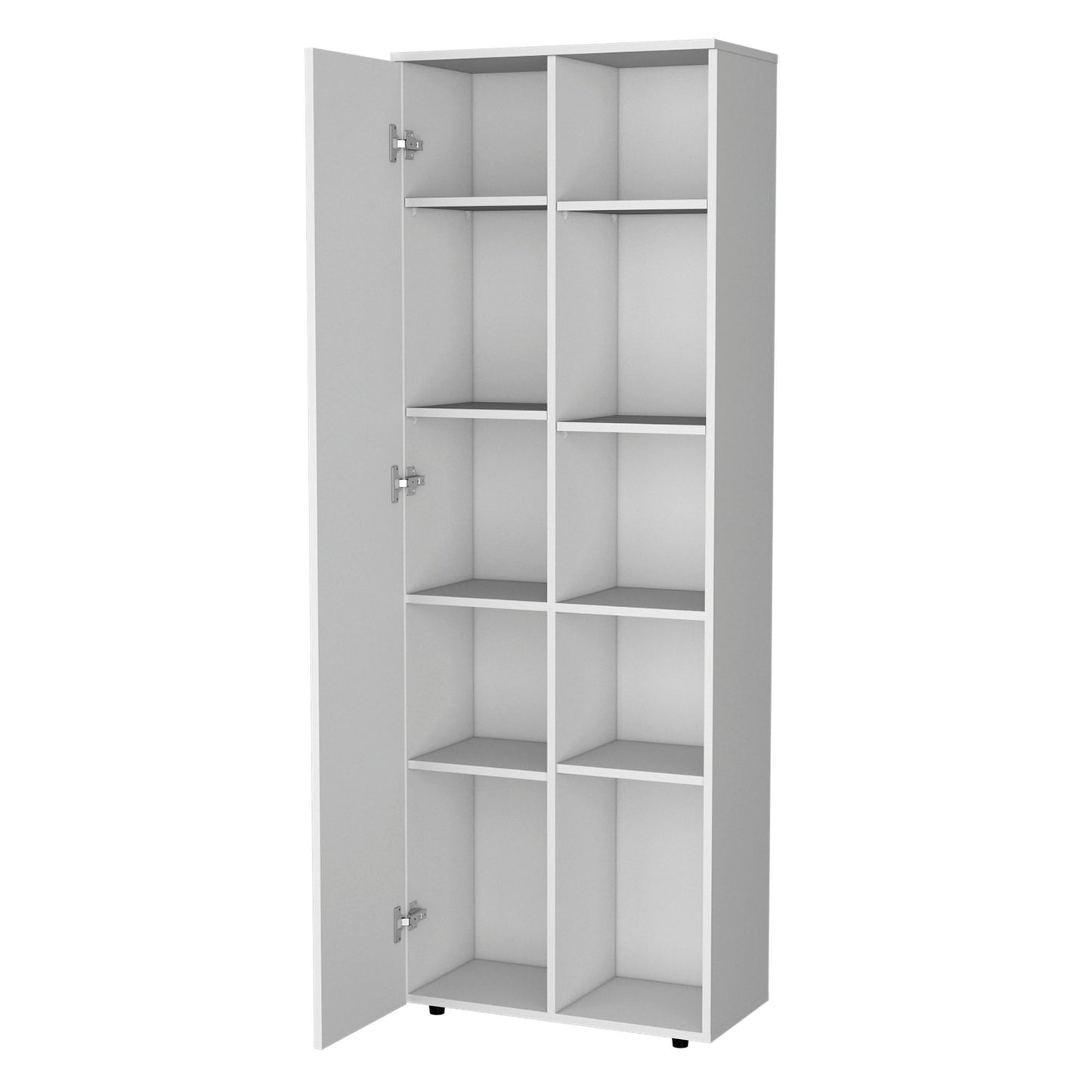 White 1-Door Multistorage Kitchen Pantry image 4