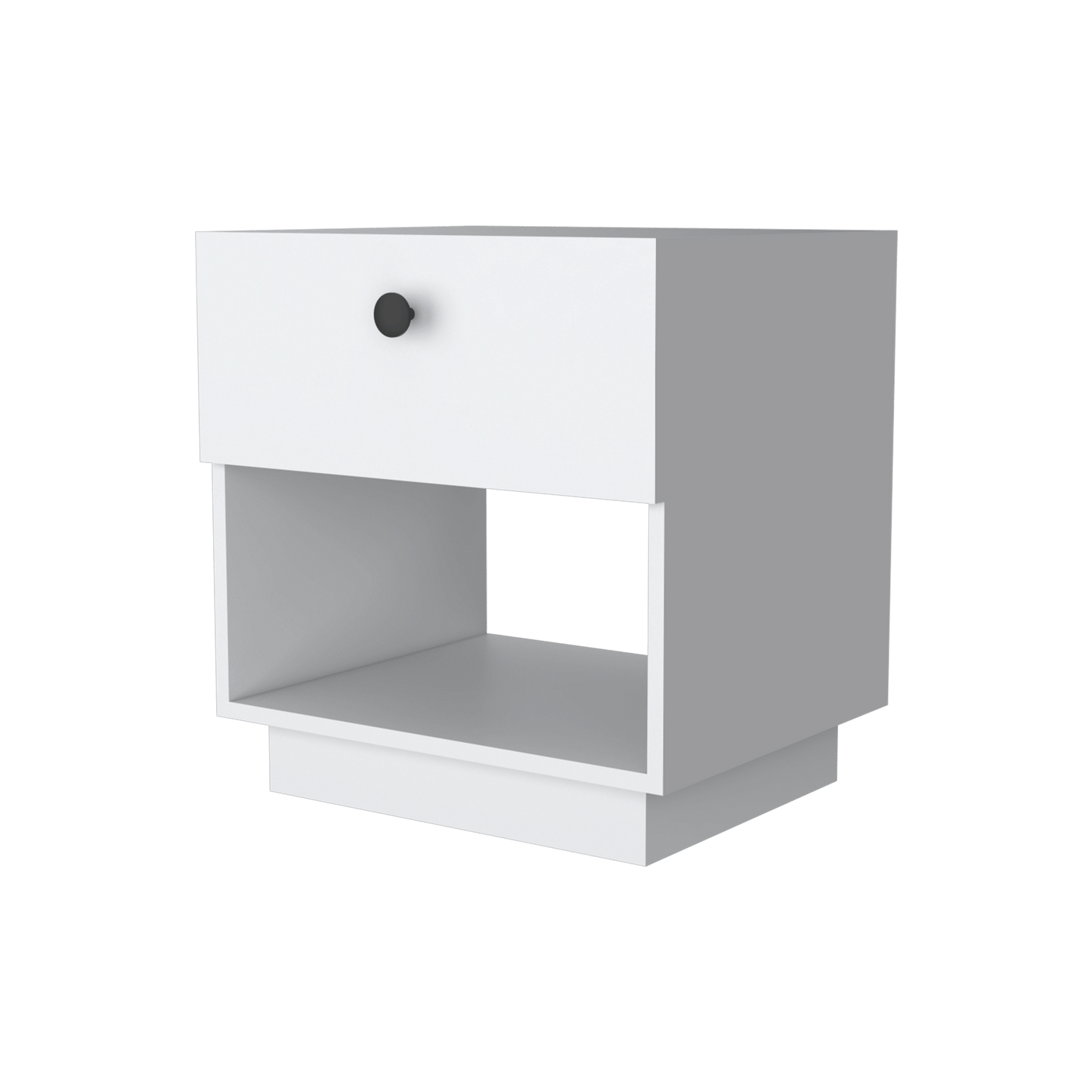 White 1-Drawer Nightstand image 3