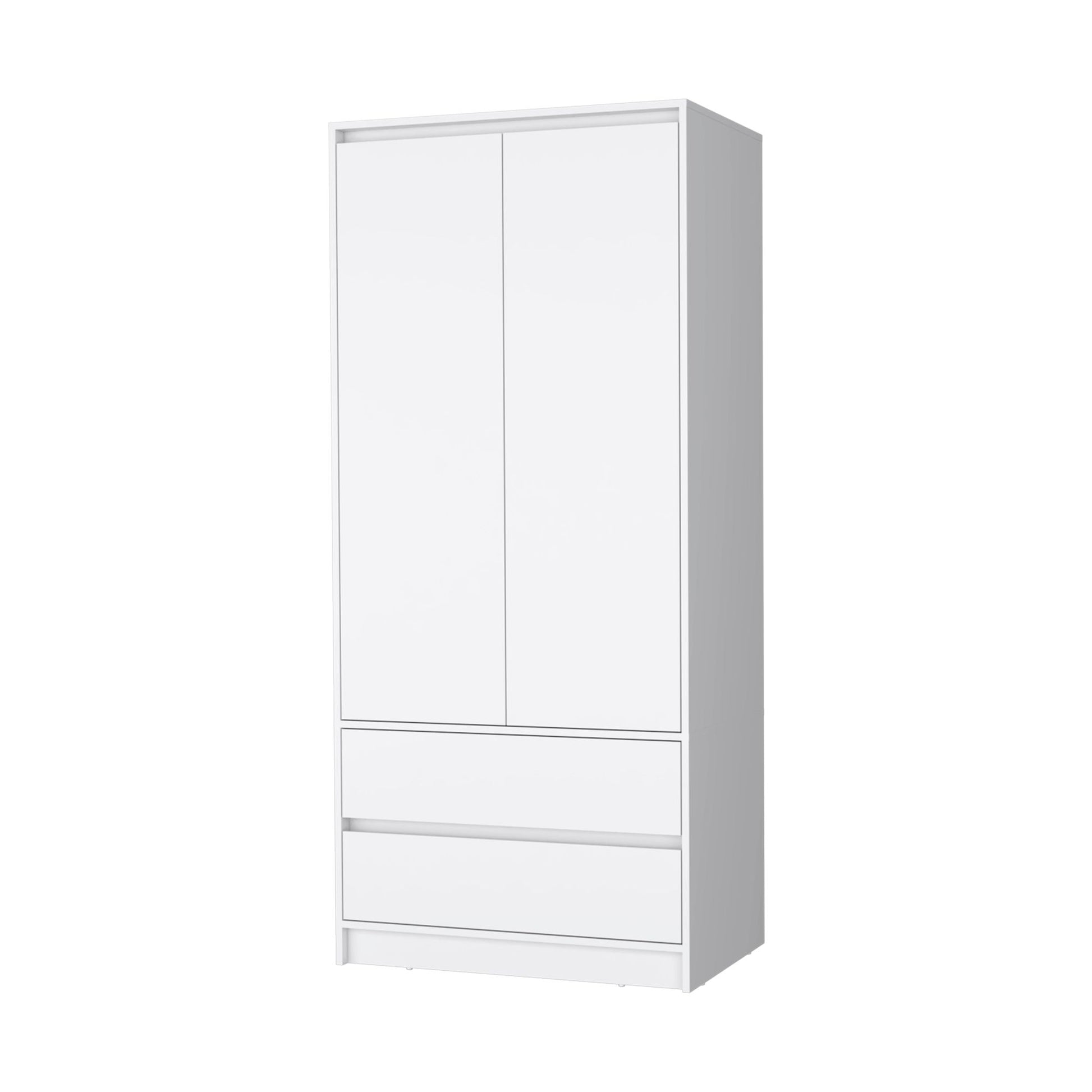 White 2-Drawer Armoire image 3