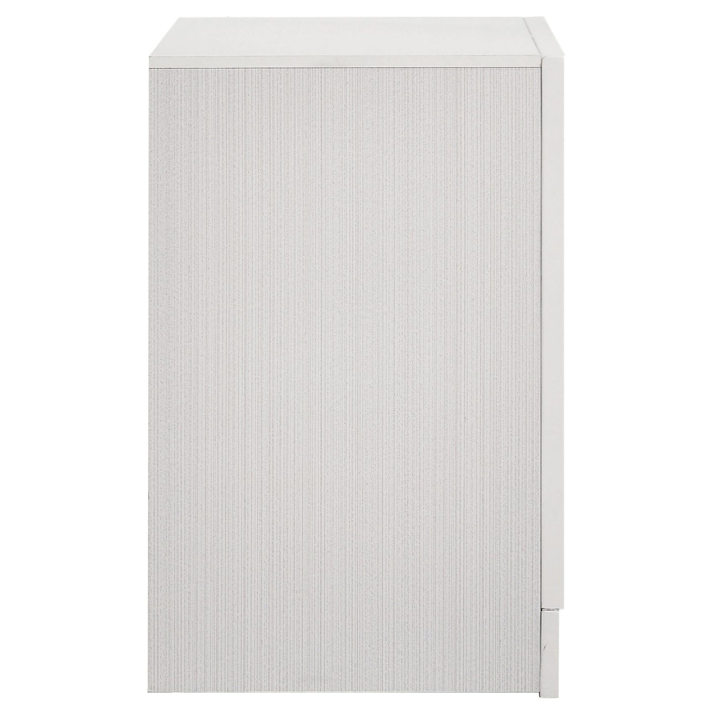 White 2-drawer Nightstand with Hidden Jewelry Tray image 5