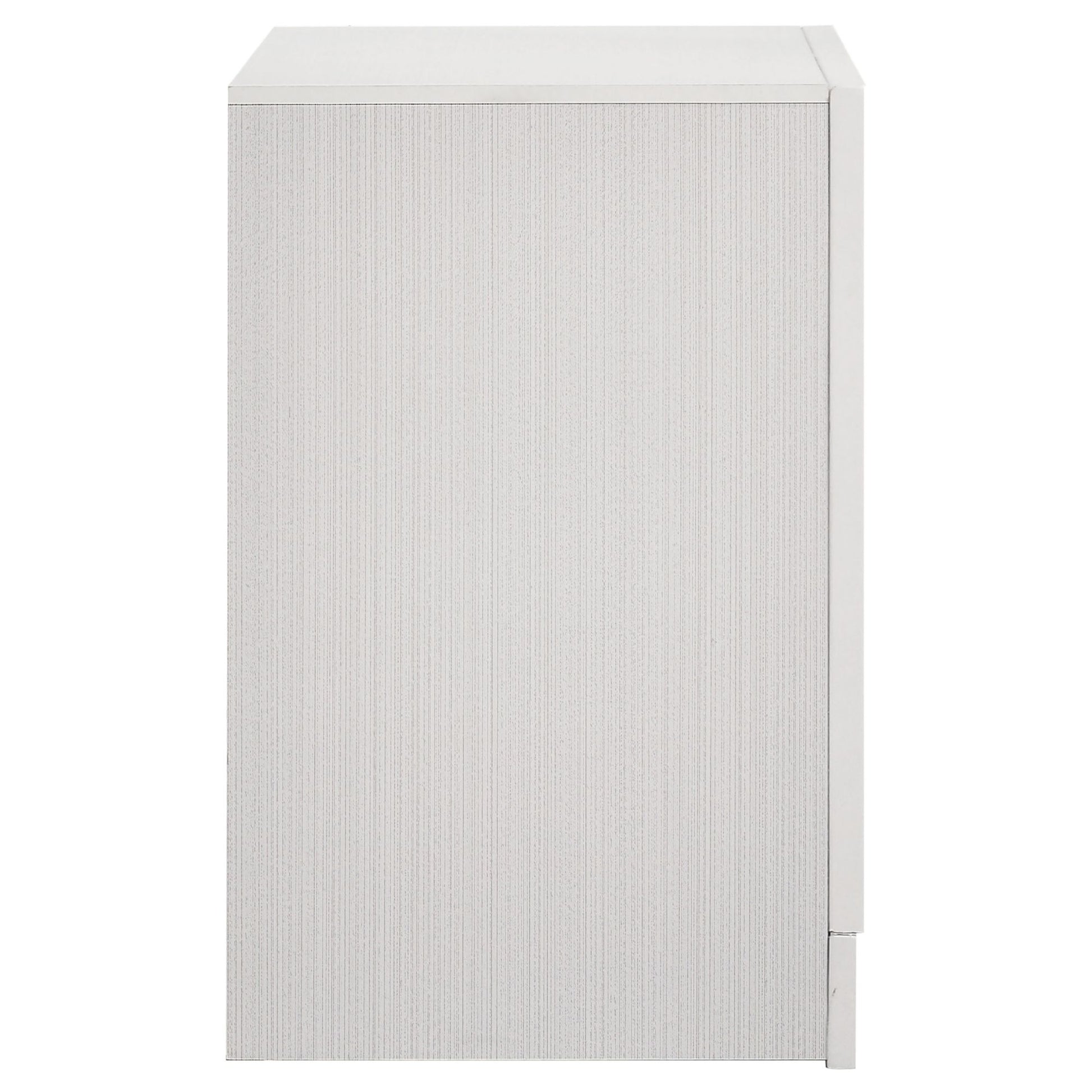White 2-drawer Nightstand with Hidden Jewelry Tray image 5