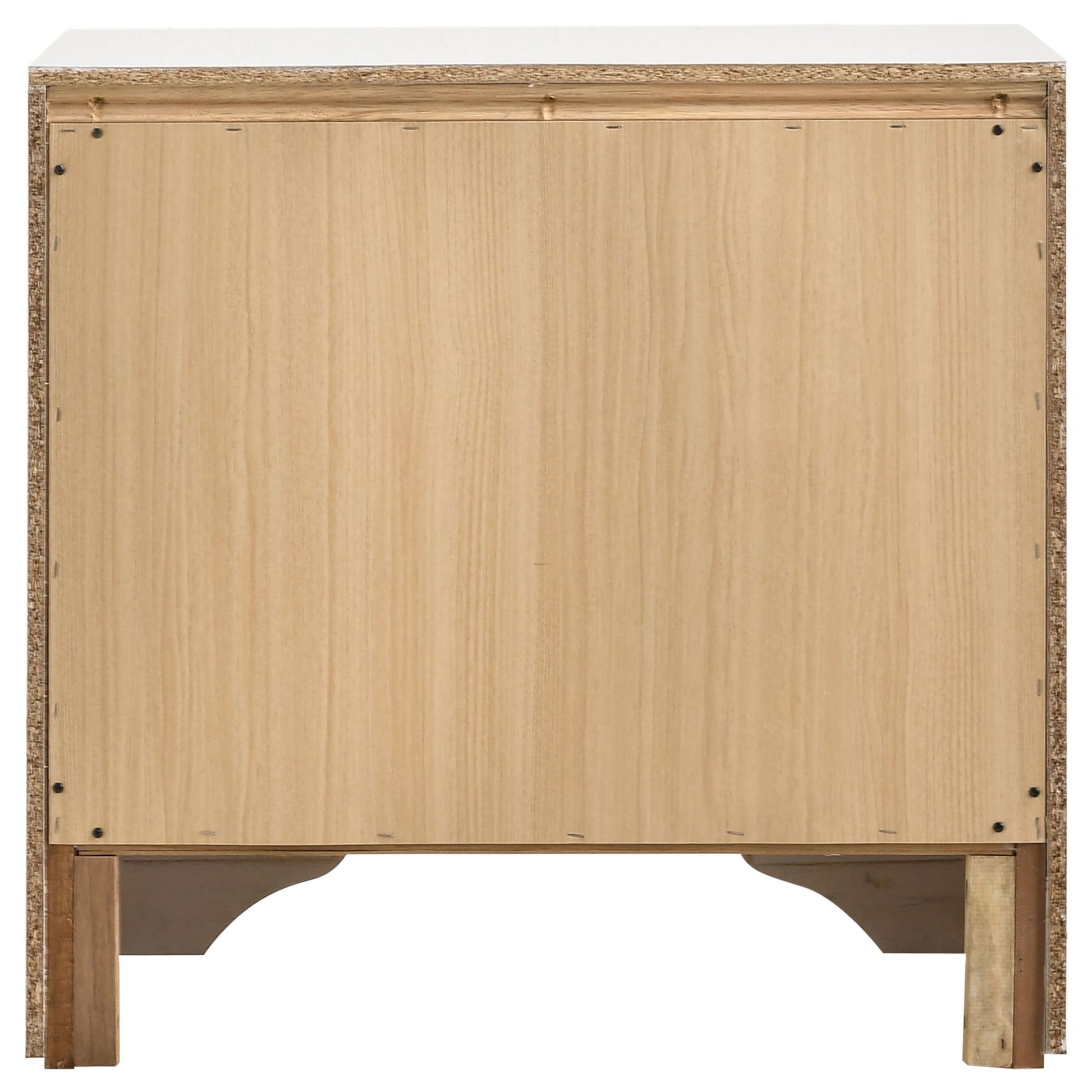 White 2-drawer Nightstand with Hidden Jewelry Tray image 9
