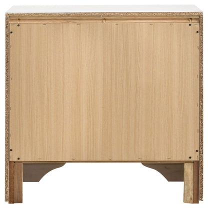 White 2-drawer Nightstand with Hidden Jewelry Tray image 9