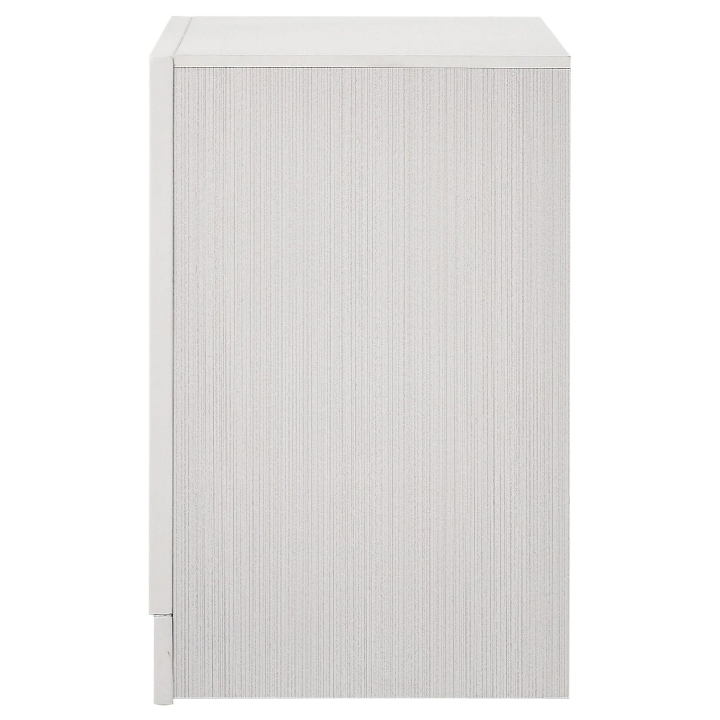 White 2-drawer Nightstand with Hidden Jewelry Tray image 6