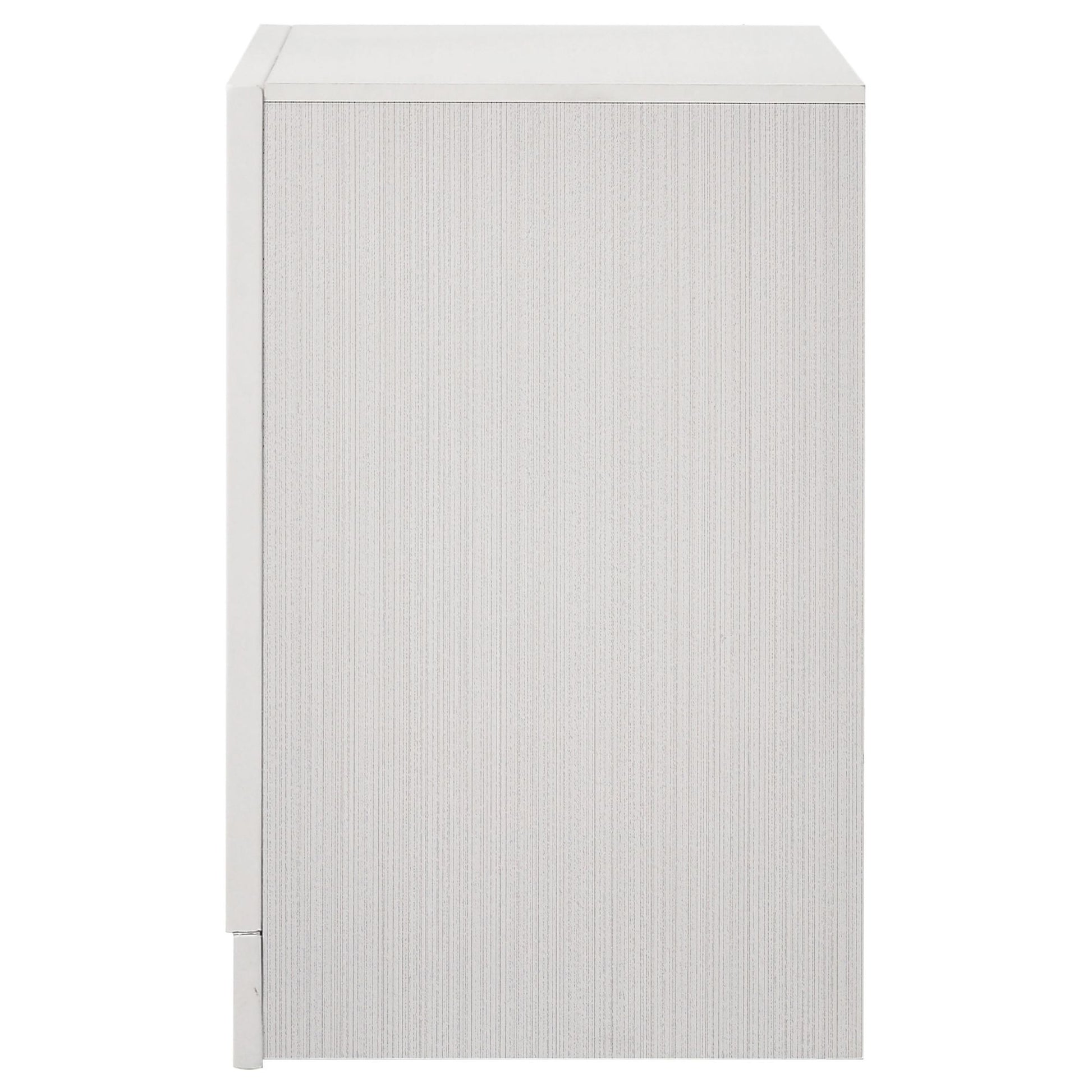 White 2-drawer Nightstand with Hidden Jewelry Tray image 6