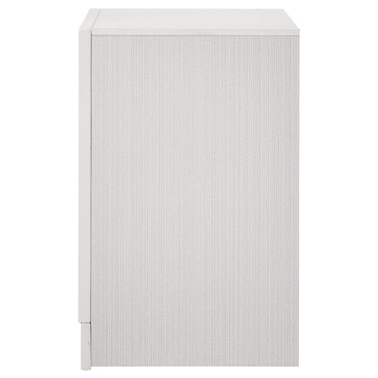 White 2-drawer Nightstand with Hidden Jewelry Tray image 6