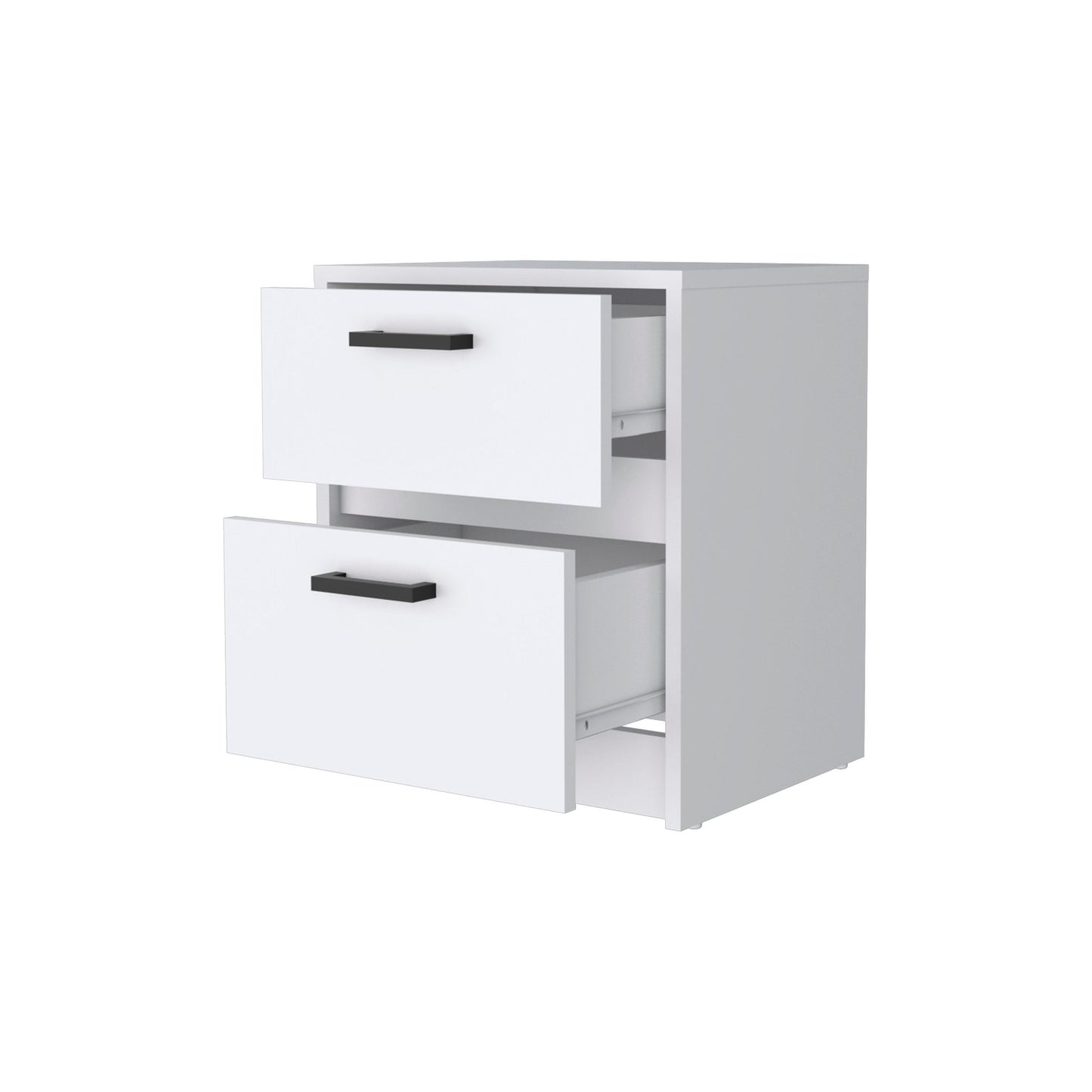 White 2-Drawer Nightstand image 4