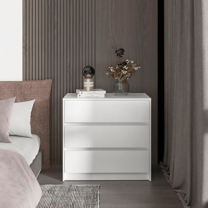 White 3-Drawer Dresser image 1