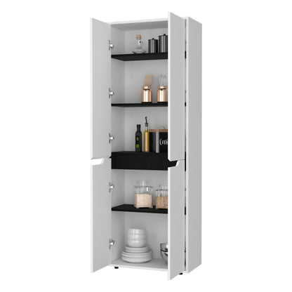 White 5-Shelf Kitchen Pantry image 5