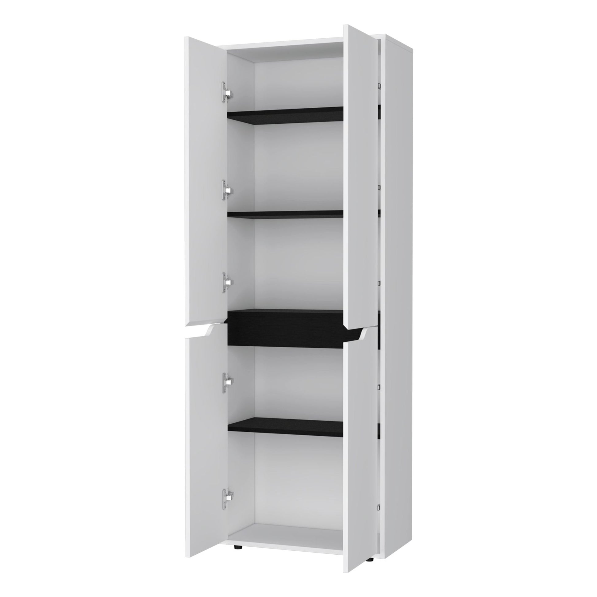 White 5-Shelf Kitchen Pantry image 4