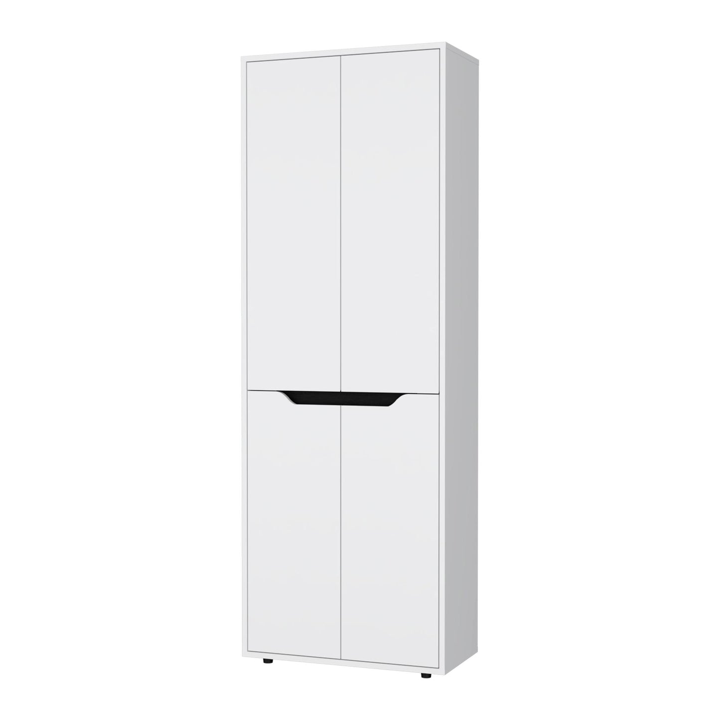 White 5-Shelf Kitchen Pantry image 3