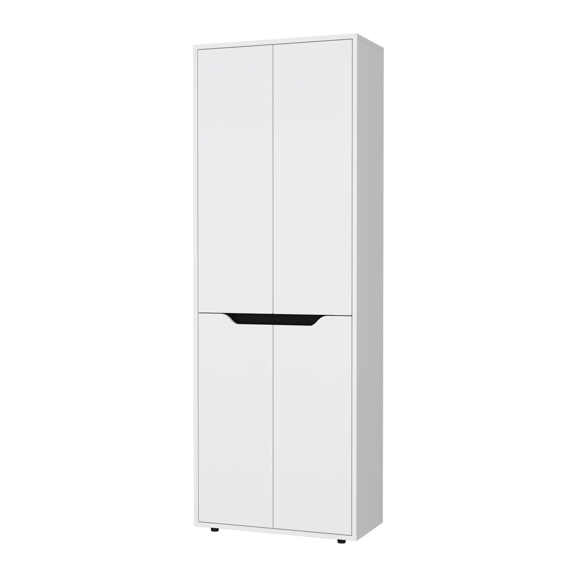White 5-Shelf Kitchen Pantry image 3