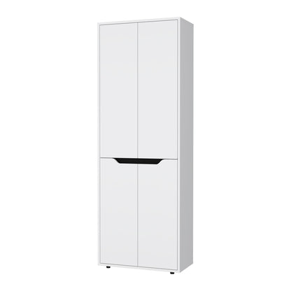 White 5-Shelf Kitchen Pantry image 3