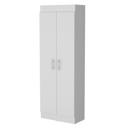 White 5-Shelf Storage Pantry Cabinet image 3