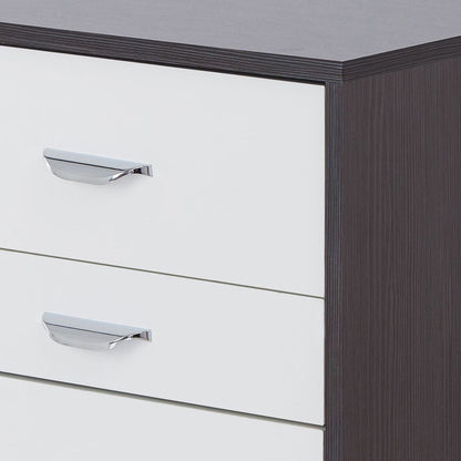 White and Black 3-drawer Rectangular Accent Table image 6