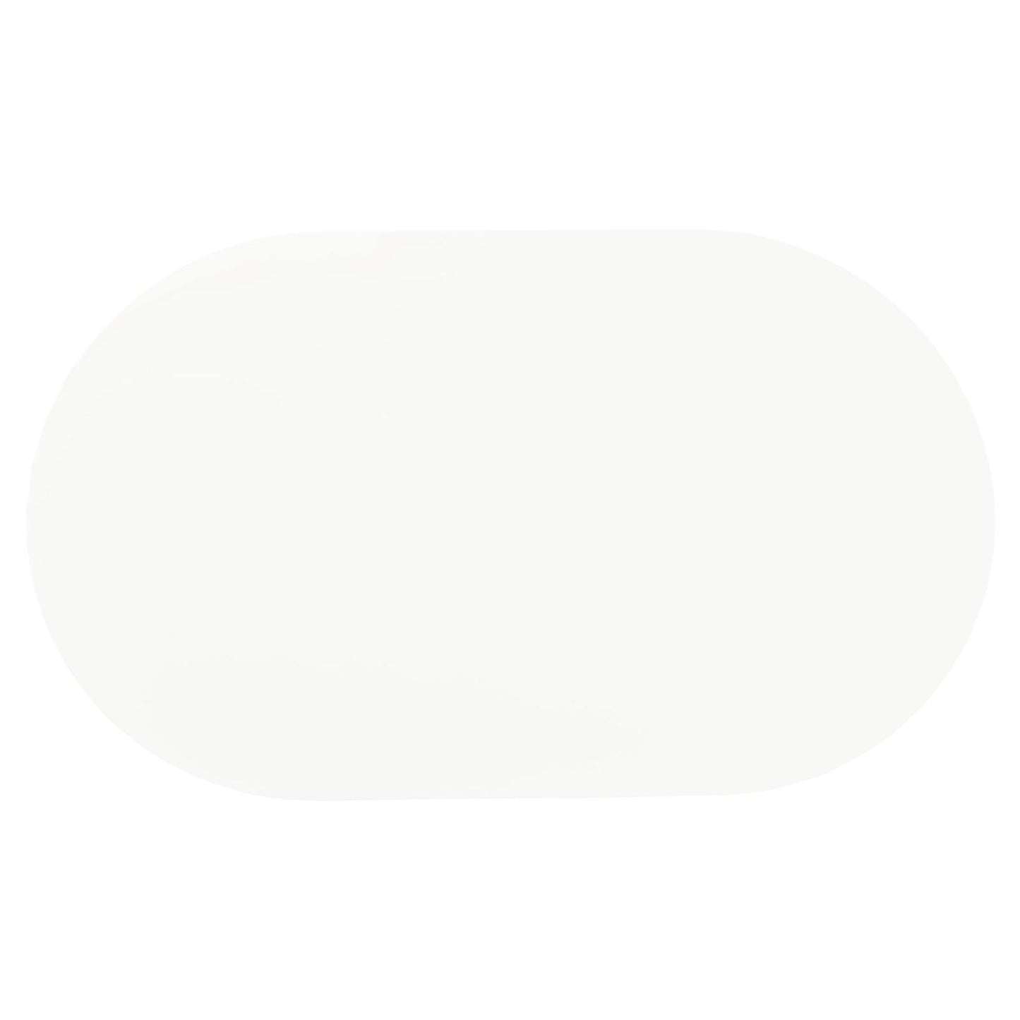 White and Chrome Oval Dining Table image 3