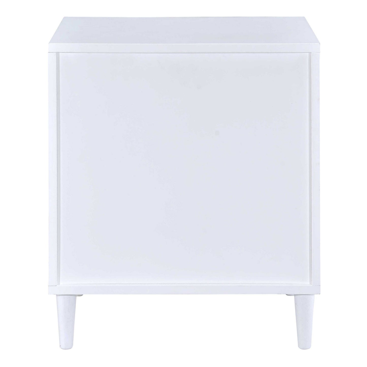 White and Weathered Oak 3-drawer Accent Table image 5