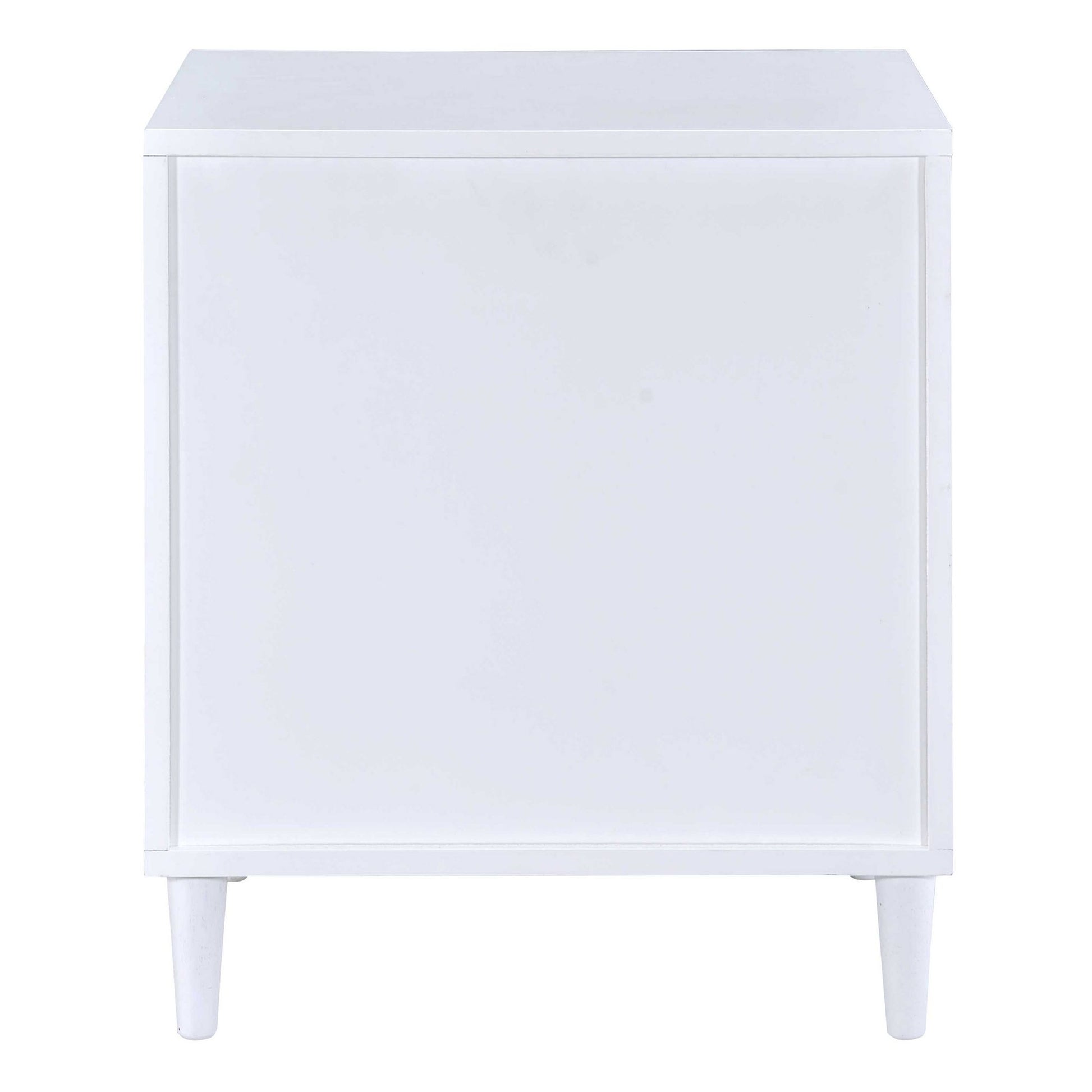 White and Weathered Oak 3-drawer Accent Table image 5