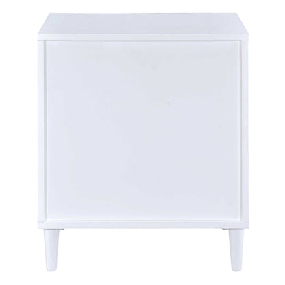 White and Weathered Oak 3-drawer Accent Table image 5