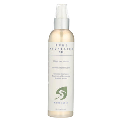 White Egret Pure Magnesium Oil 72 Ionic Minerals - 1 Each - 8 Fz image 1