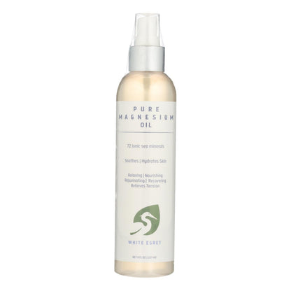 White Egret Pure Magnesium Oil 72 Ionic Minerals - 1 Each - 8 Fz image 2